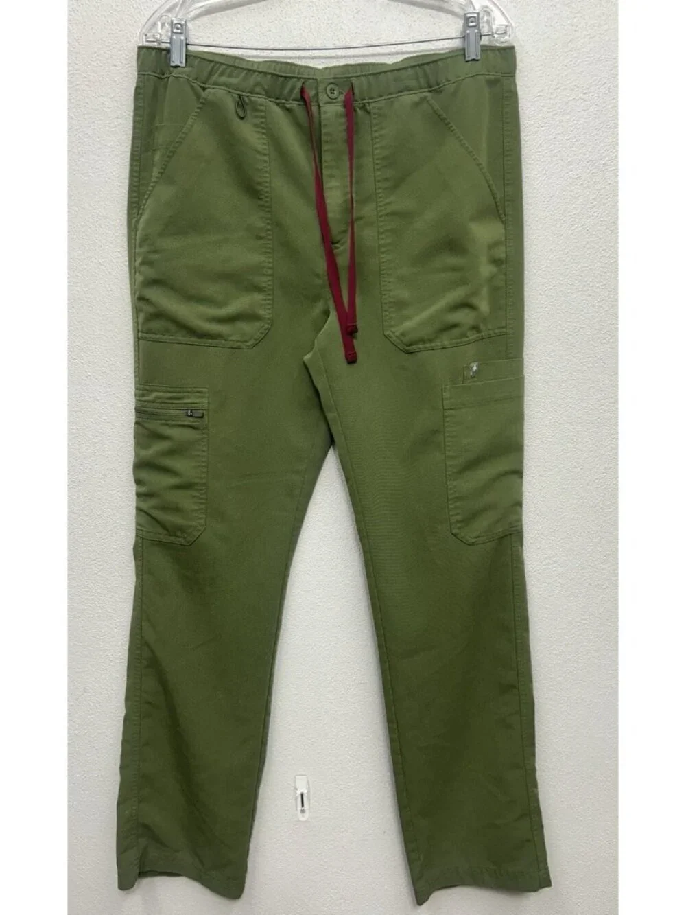 FIGS Cairo Cargo Scrub Pants Technical Collection Medium Green 31” Inseam